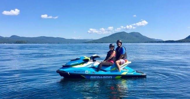 Jet ski on the lake.